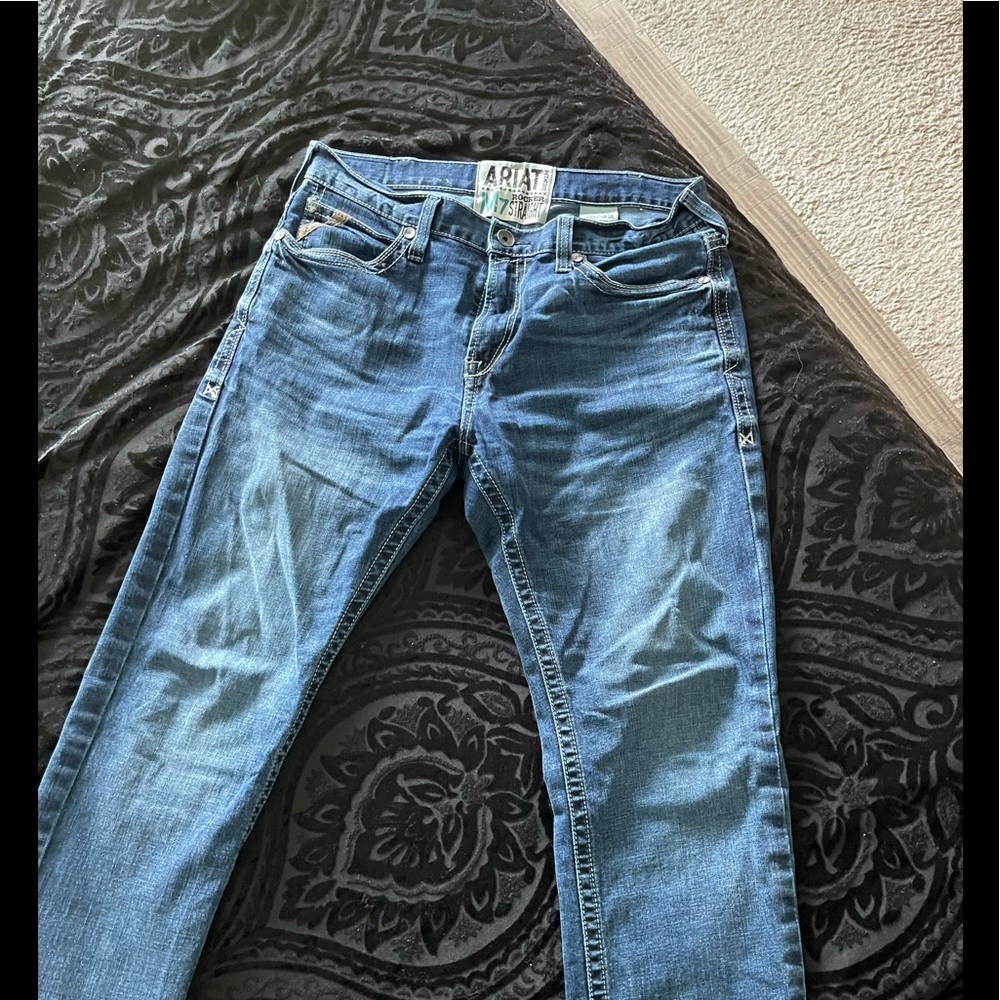 Mens Ariat size 36W boot cut jeans